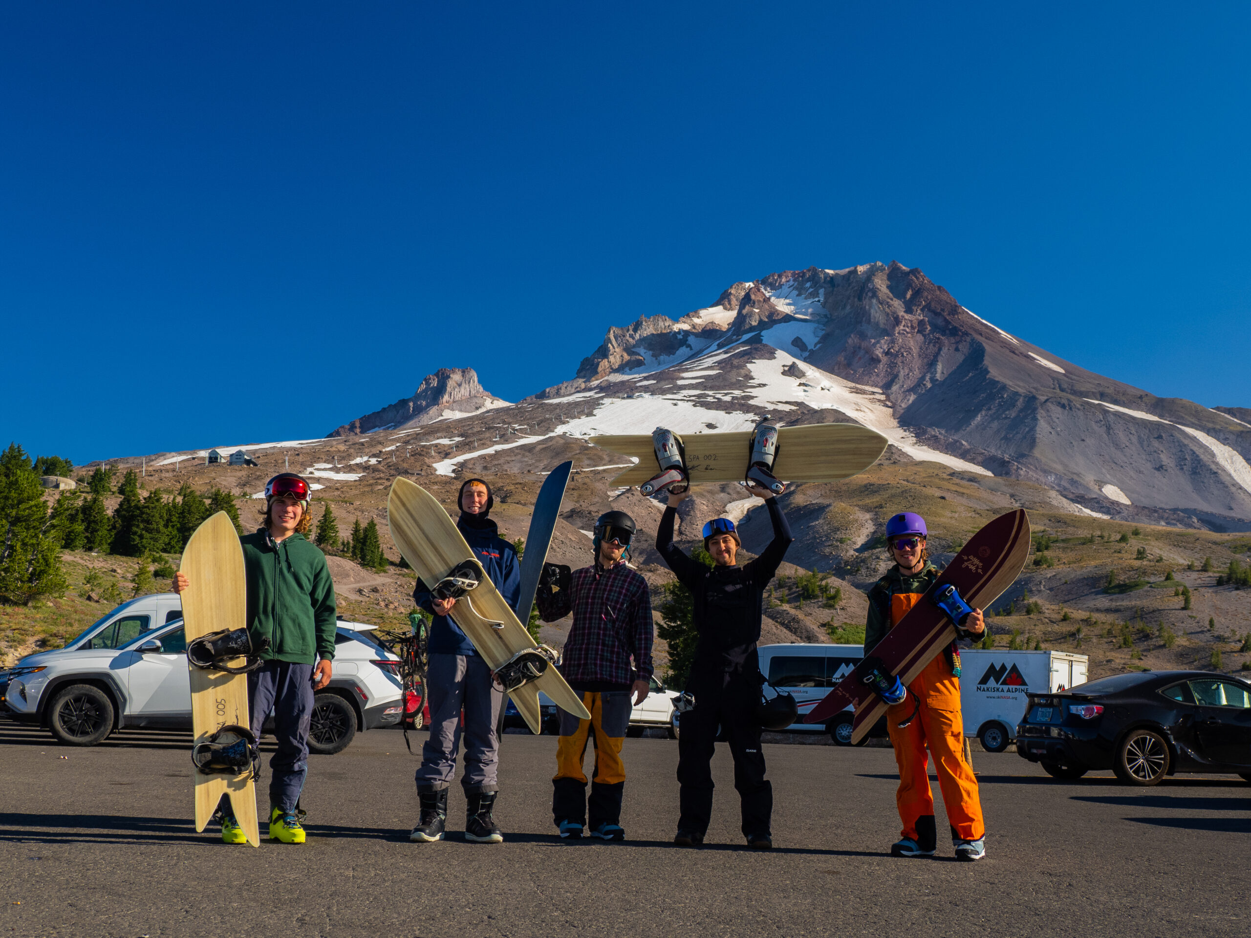 SnoPlanks R&D testing at Mount Hood